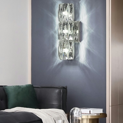 Crystal Modern Wall Mounted Light Fixture Minimalism Sconce Light Fixture for Bedroom