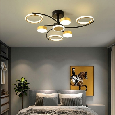 Flush Mount Ceiling Light Modern Style Acrylic Flush Light for Bedroom