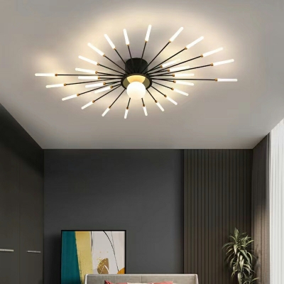 Flush Mount Lamps Modern Style Contemporary Flush Light Fixtures for Living Room