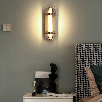 Glass Modern Wall Mounted Light Fixture Minimalism Sconce Light Fixtures for Bedroom