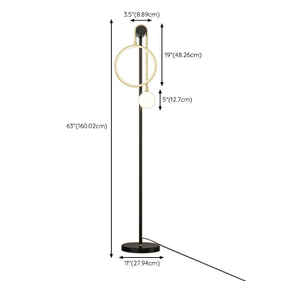 Globe Standard Lamps Glass Standard Lamps for Living Room