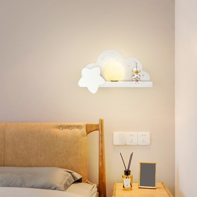 Globe Wall Light  Modern Style Acrylic Wall Lighting Fixtures for Bedroom