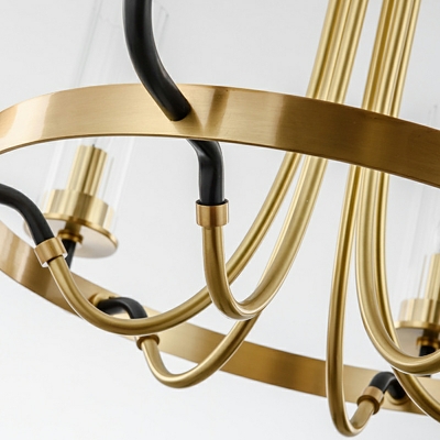 Hanging Lamps Kit Modern Style Glass Pendant Light for Living Room
