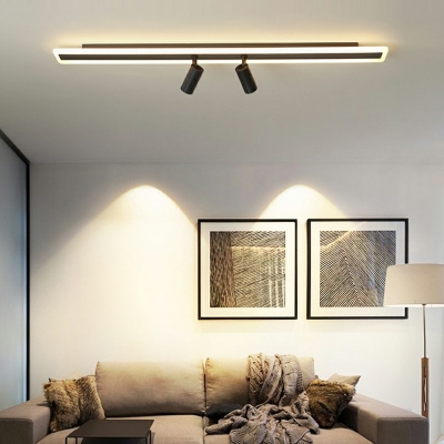 Linear Flush Mount Fixture Modern Style Acrylic Flush Mount Lamps for Living Room