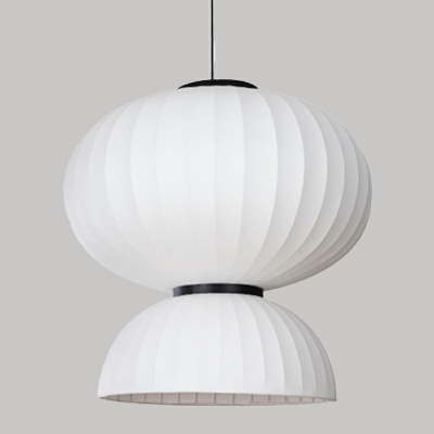 Modern Silk Fabric Hanging Lamp Nordic Minimalist Creative Single Pendant