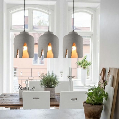 Nordic Simple Single Pendant Modern Creative Industrial Wind Cement Hanging Lamp