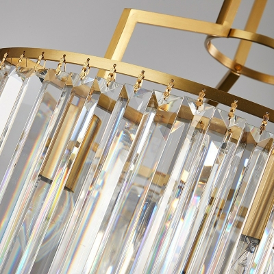 8-Light Chandelier Lights Contemporary Style Geometric Shape Metal Ceiling Pendant Light