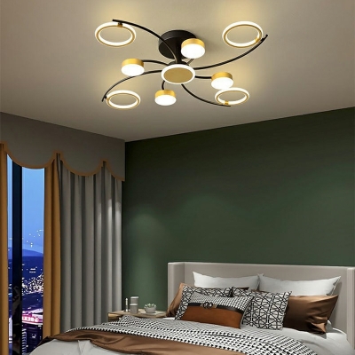 Flush Mount Ceiling Light Modern Style Acrylic Flush Light for Bedroom