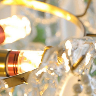 French Light Luxury Crystal Chandelier Modern Creative Romantic Glass Chandelier