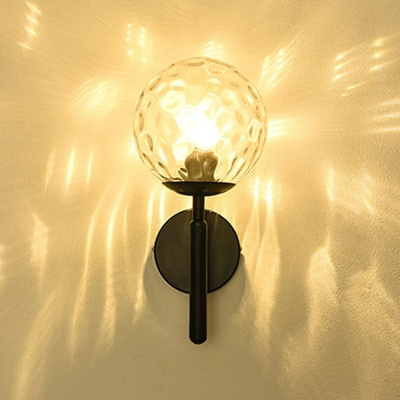 Globe Wall Mounted Light Modern Style Glass Wall Sconce Lighting for Living Room