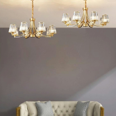 Modern Crystal Chandelier Pendant Light Minimalism Suspension Light for Living Room