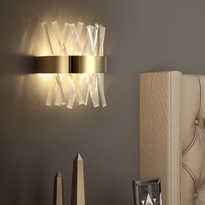 Modern Simple Crystal Wall Light Nordic Light Luxury Wall Light for Bedroom