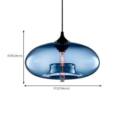 Pendant Light Industrial Style Glass Ceiling Lamps for Living Room