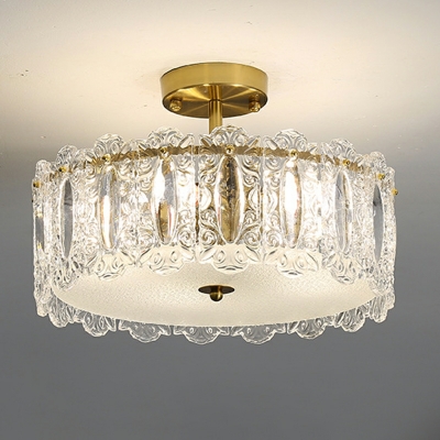 Postmodern Crystal Chandelier Lighting Luxury Flush Mount Lighting for Living Room