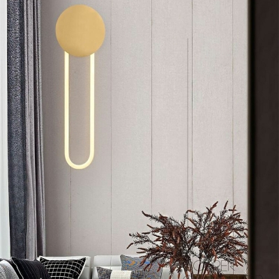Sconce Lights Contemporary Style Metal Wall Mount Light for Living Room