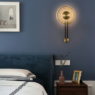 Sconce Lights Modern Style Glass Wall Sconce for Bedroom