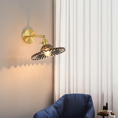 Wall Mounted Light Industrial Style Glass Wall Sconce Lighting for Living Room