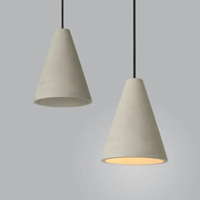 1 Light Hanging Light Modern Style Geometric Shape Stone Pendant Light