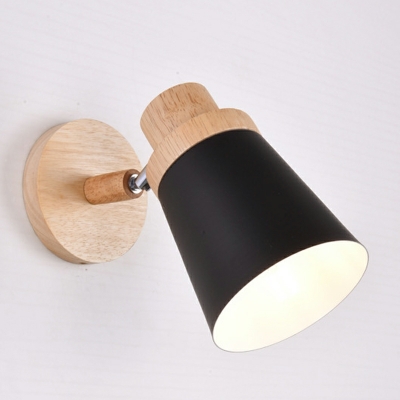 1-Light Sconce Lights Minimalism Style Bell Shape Metal Wall Lighting Fixtures