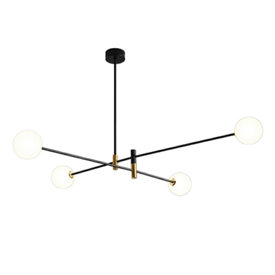 8-Light Chandelier Lights Modernist Style Globe Shape Metal Hanging Ceiling Lights