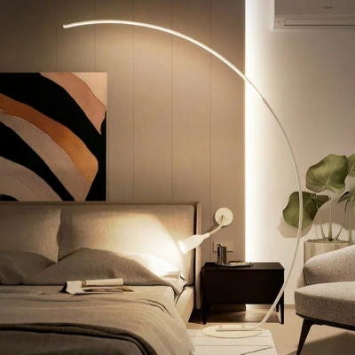 Arc Shape Standing Floor Lamp Metal Floor Lighting for Bedroom