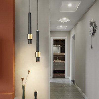Hanging Light Modern Style Metal Suspension Pendant Light for Bedroom