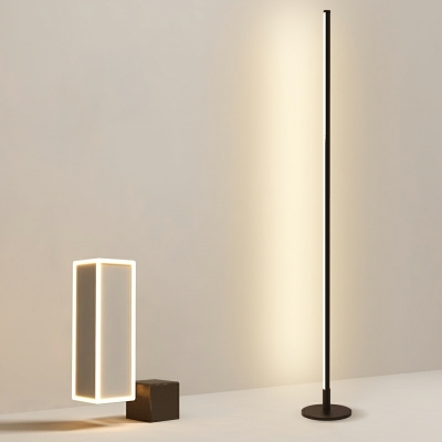 Linear 1 Light Standard Lamps Modern Style Acrylic Floor Lamps for Living Room