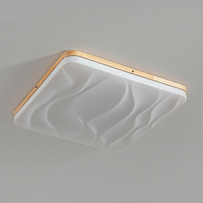 1 Light Flush Light Fixtures Simplistic Style Geometric Shape Acrylic Ceiling Mounted Lights