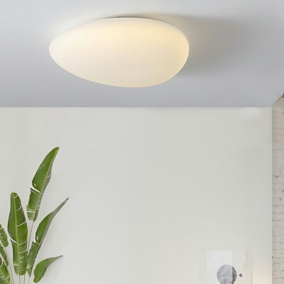 1 Light Flush Mount Lighting Modern Style Geometric Shape Metal Ceiling Mounted Lights
