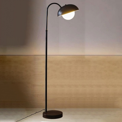 Contemporary Curved Neck Floor Standing Lamps Metal Standing Floor Lamp