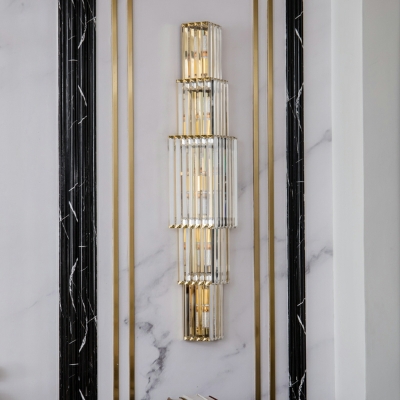 Crystal Wall Lamp Fixture Light Luxury Wall Mounted Lamps for Living Room Hallway