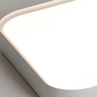 Modern White Acrylic Flush Mount Light Fixture LED Flush Mount Lamp