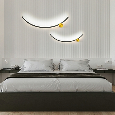 Sconce Lights Contemporary Style Acrylic Wall Mount Light for Bedroom