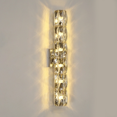 Strip Wall Mounted Light Modern Light Luxury Crystal Wall Sconce Lighting