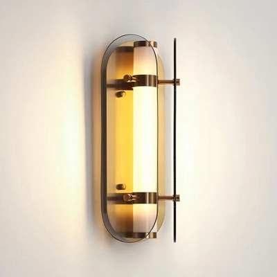 Glass Modern Wall Mounted Light Fixture Minimalism Sconce Light Fixtures for Bedroom