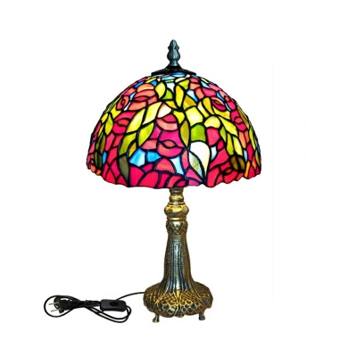 Nordic Stained Glass Table Lamp Modern Creative Metal Table Lamp