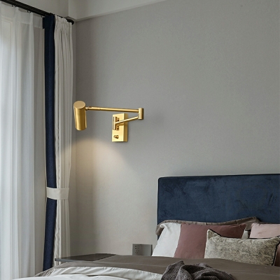 Wall Light Fixture Contemporary Style Metal Wall Sconce for Bedroom