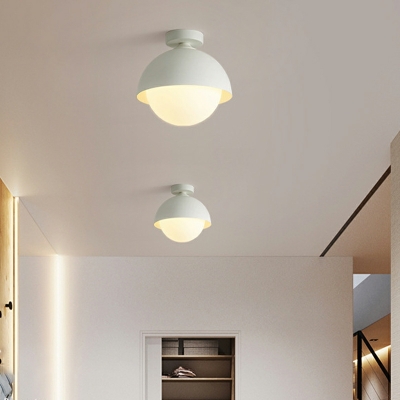 Flush Light Modern Style Glass Flush-Mount Light for Living Room