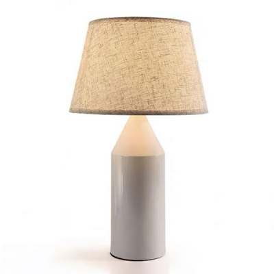 Modern Simple Cloth Table Lamp Warm Bedroom Bedside Lamp Lighting