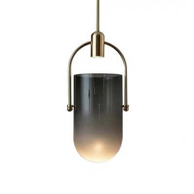1 Light Glass Pendant Lighting Fixtures Modern Suspension Light for Dinning Room