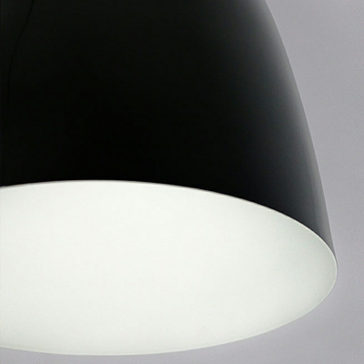 1-Light Pendant Lighting Contemporary Style Bell Shape Metal Hanging Lamp Kit