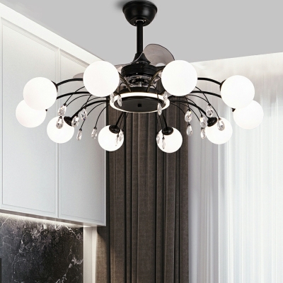 11-Light Hanging Lamp Kit Minimalism Style Globe Shape Ceiling Pendant Light