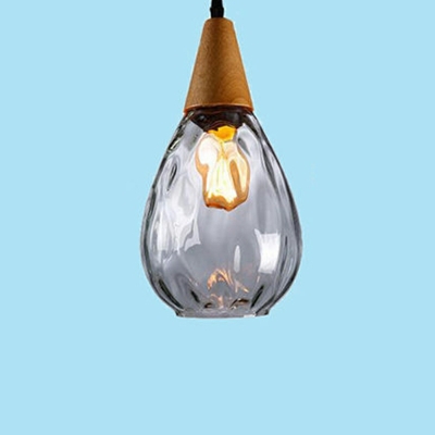 Contemporary Teardrop Shades Commercial Pendant Lighting Glass Pendant Light