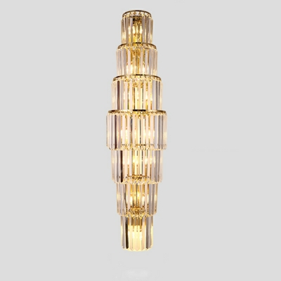 Crystal Wall Lamp Fixture Light Luxury Wall Mounted Lamps for Living Room Hotel