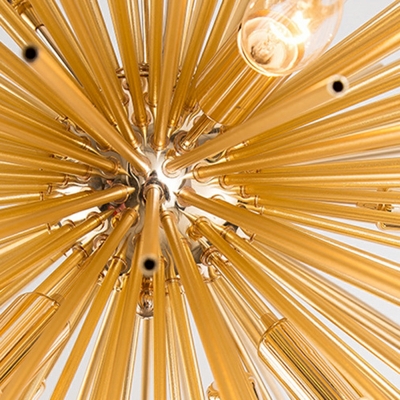 Globe Shape Chandelier Lighting Fixtures Aluminum Hanging Pendant Lights