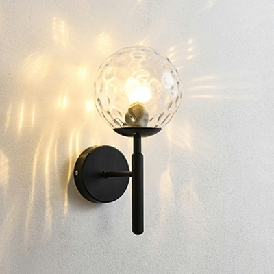Globe Wall Mounted Light Modern Style Glass Wall Sconce Lighting for Living Room