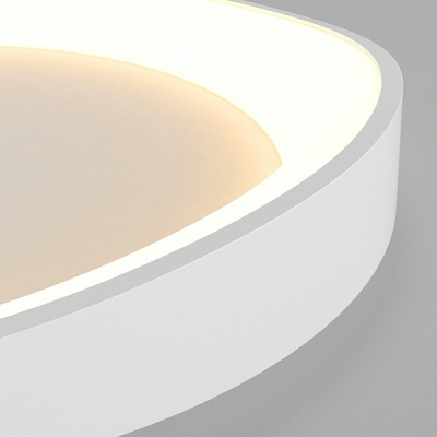 Modern Oval Shade Flush Mount Light Fixture LED Acrylic Flush Mount Lamp for Bedroom