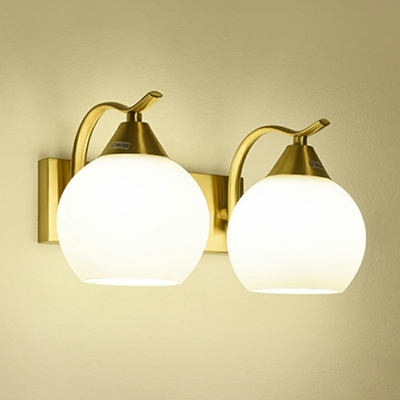 Simple Bubble Vanity Wall Light Fixtures Glass Wall Mounted Vanity Lights