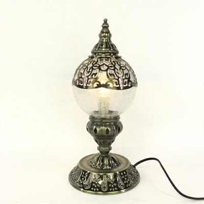 Turkish Retro Characteristic Table Lamp Creative Ice Crack Glass Table Lamp