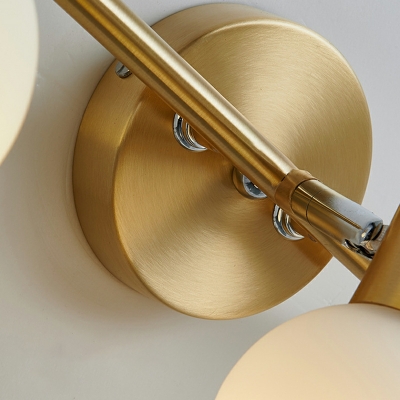 3-Light Sconce Lights Industrail Style Globe Shape Metal Wall Lighting Fixtures